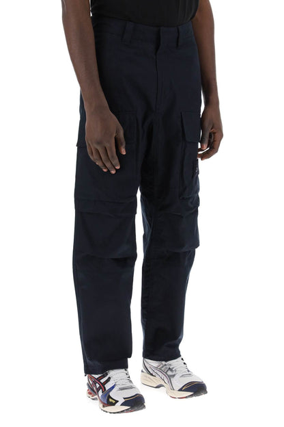 Organic Cotton Ghost Piece Cargo Pants.  - Blu