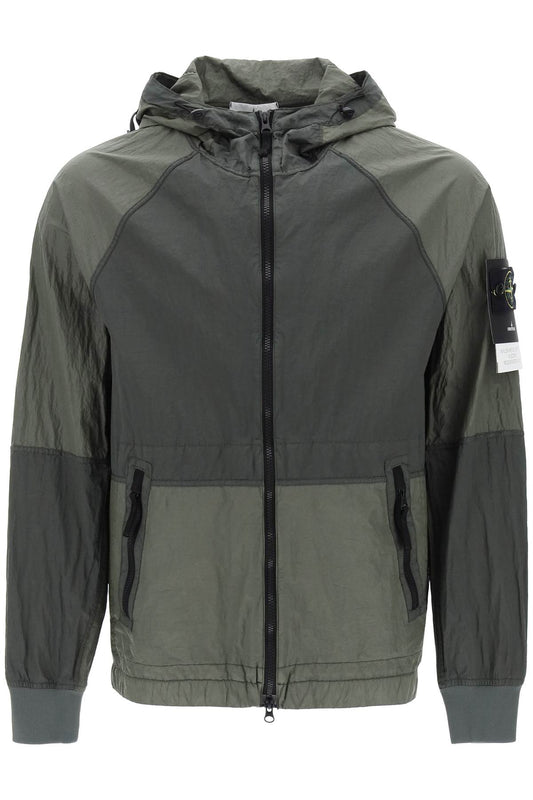 Nylon Metal Windbreaker Jacket  - Green