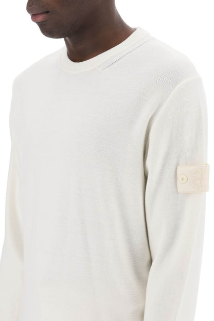 Cotton And Cashmere Ghost Piece Pullover  - White