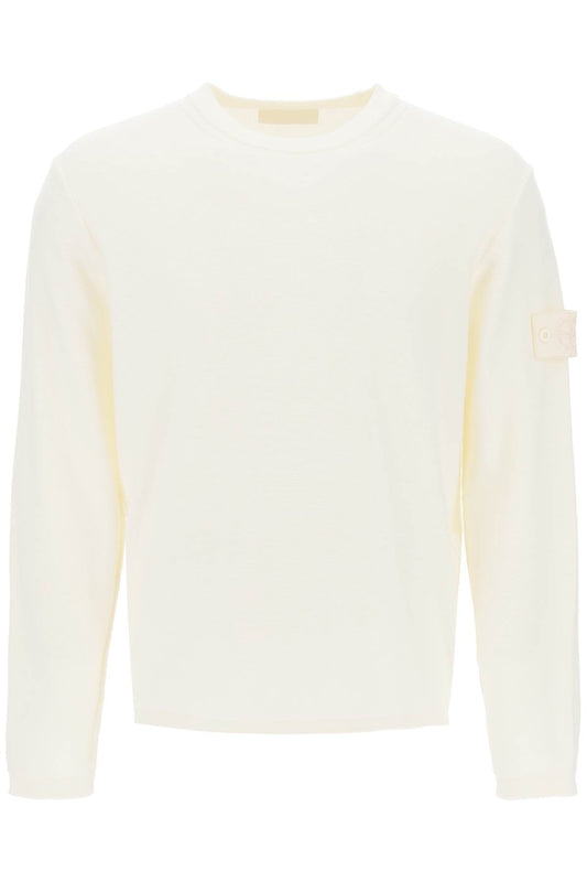 Cotton And Cashmere Ghost Piece Pullover  - White