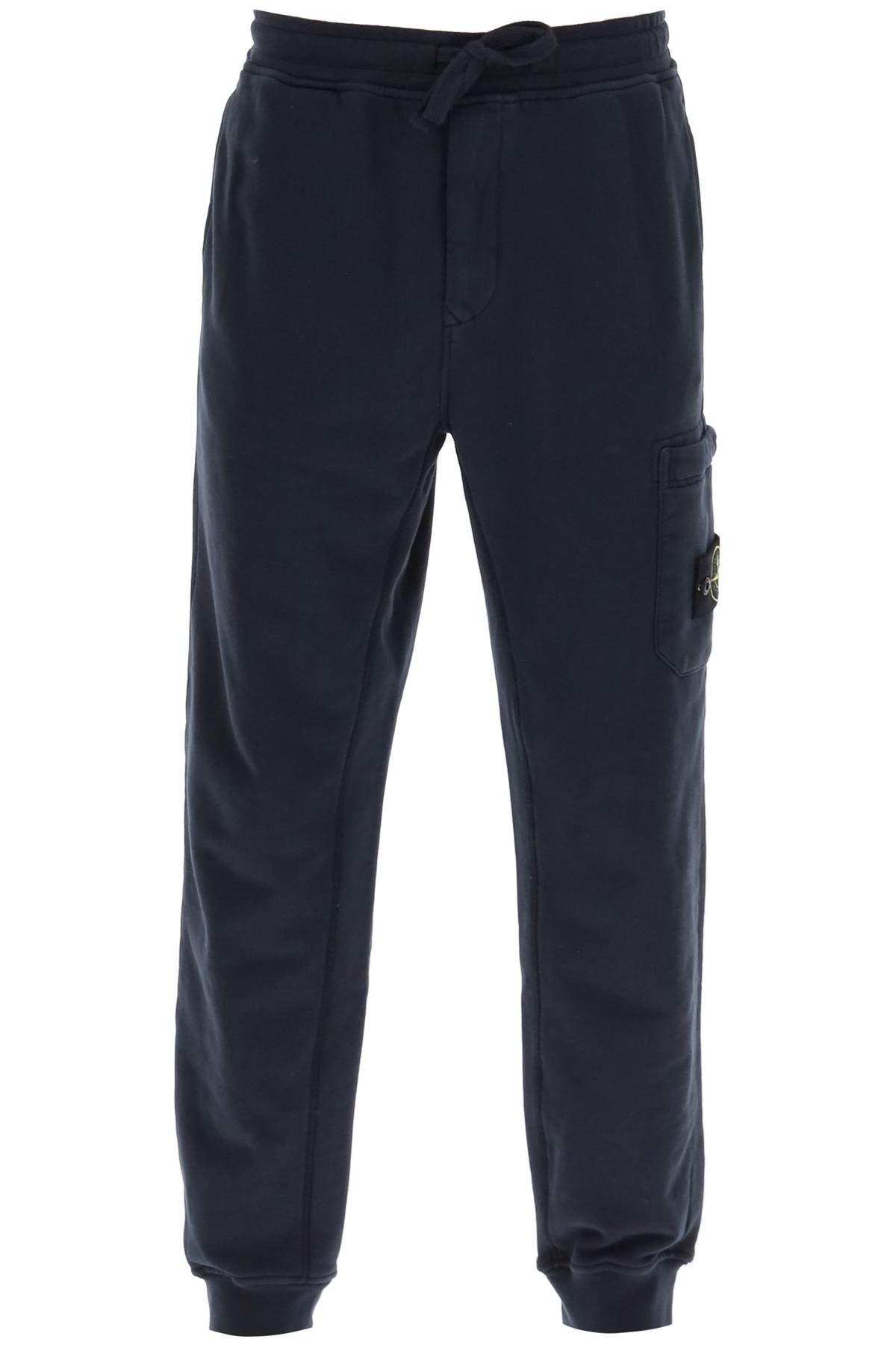 Tapered Sweatpants With Leg Pocket  - Blu