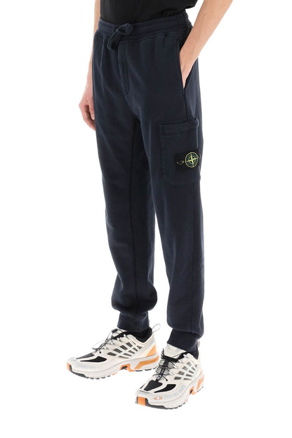 Tapered Sweatpants With Leg Pocket  - Blu