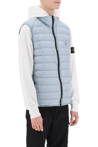 Lightweight Puffer Vest In R-nylon Down-tc  - Light Blue