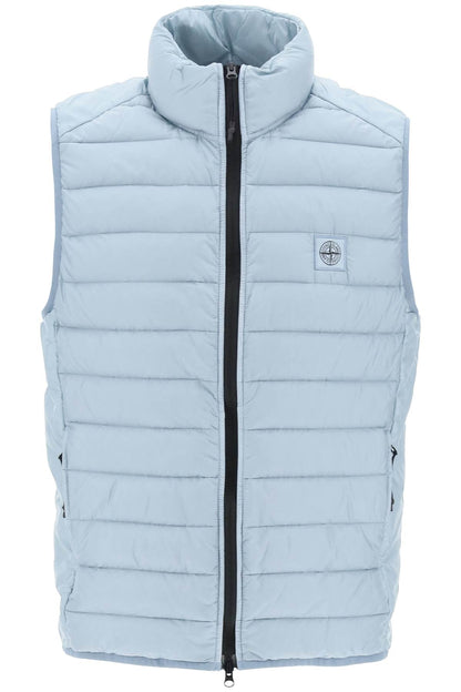 Lightweight Puffer Vest In R-nylon Down-tc  - Light Blue