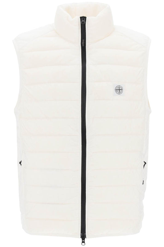 Lightweight Puffer Vest In R-nylon Down-tc  - White