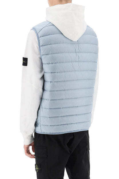 Lightweight Puffer Vest In R-nylon Down-tc  - Light Blue