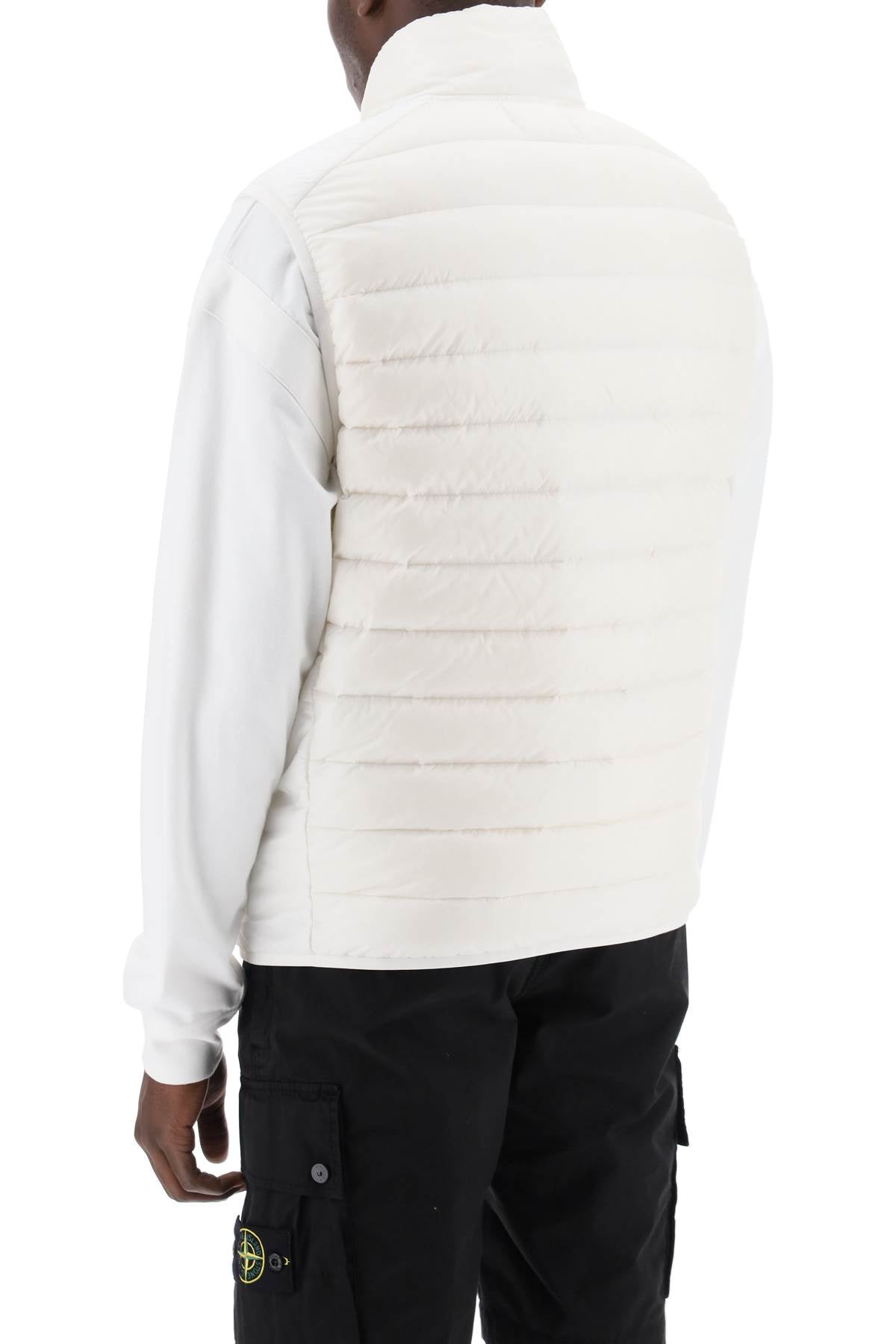 Lightweight Puffer Vest In R-nylon Down-tc  - White