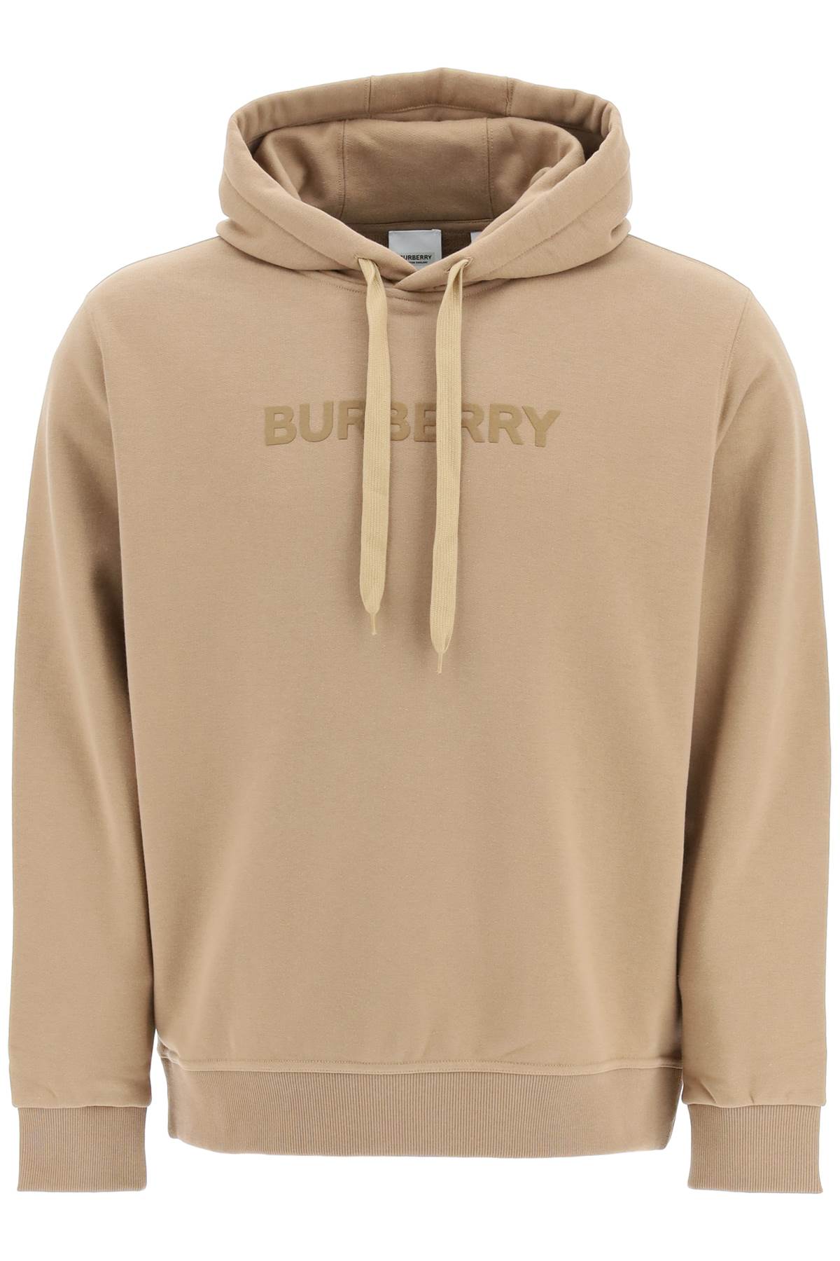 Logo Print Ansdell Hoodie  - Beige