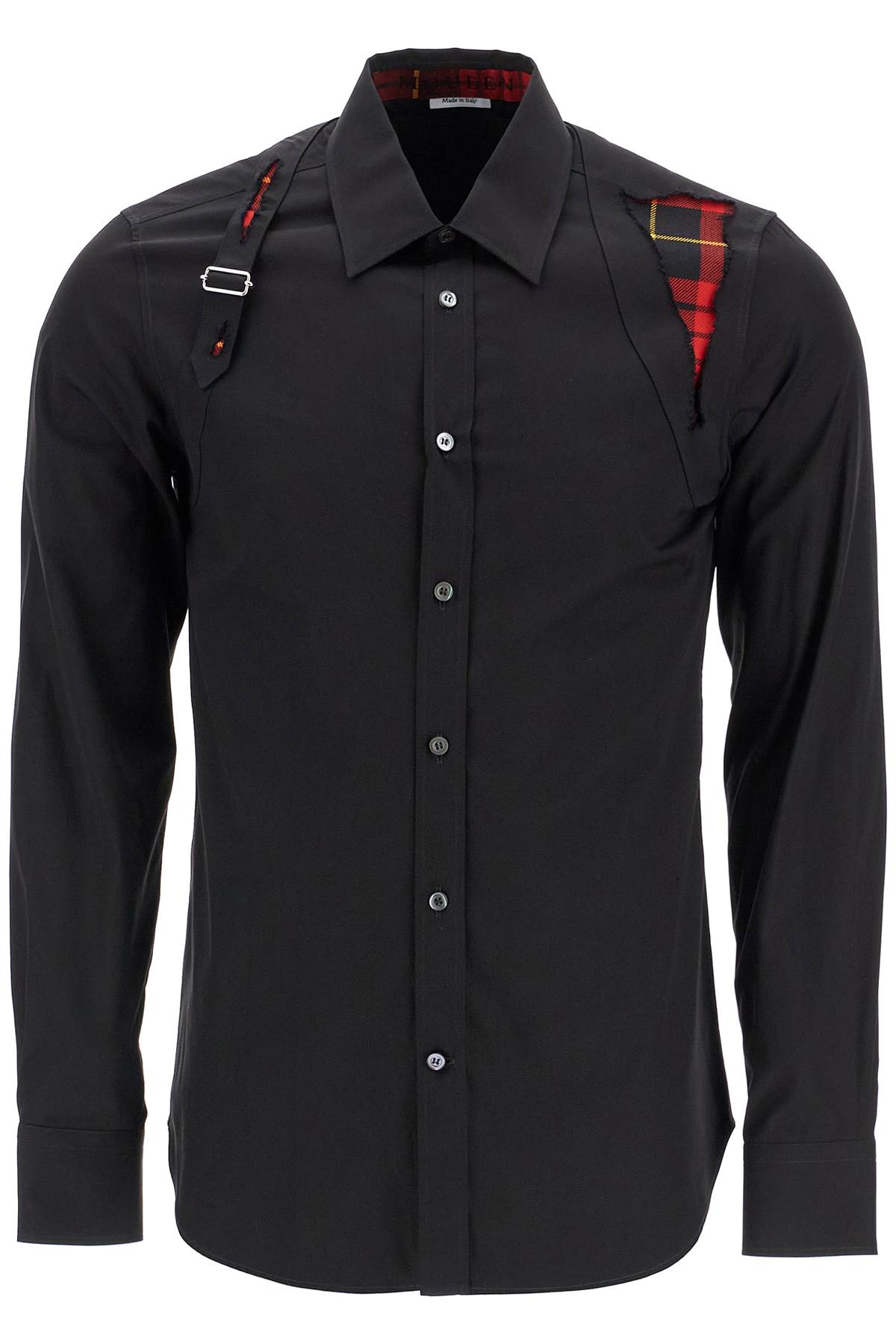 Macqueen Tartan Harness Shirt For  - Black