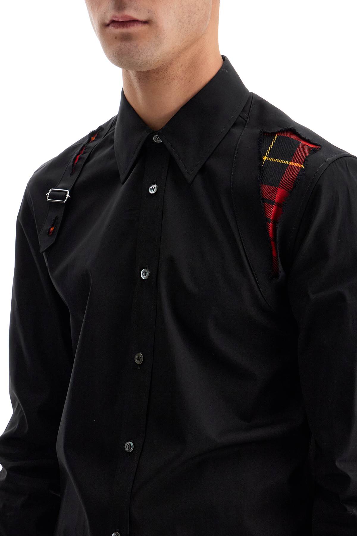 Macqueen Tartan Harness Shirt For  - Black