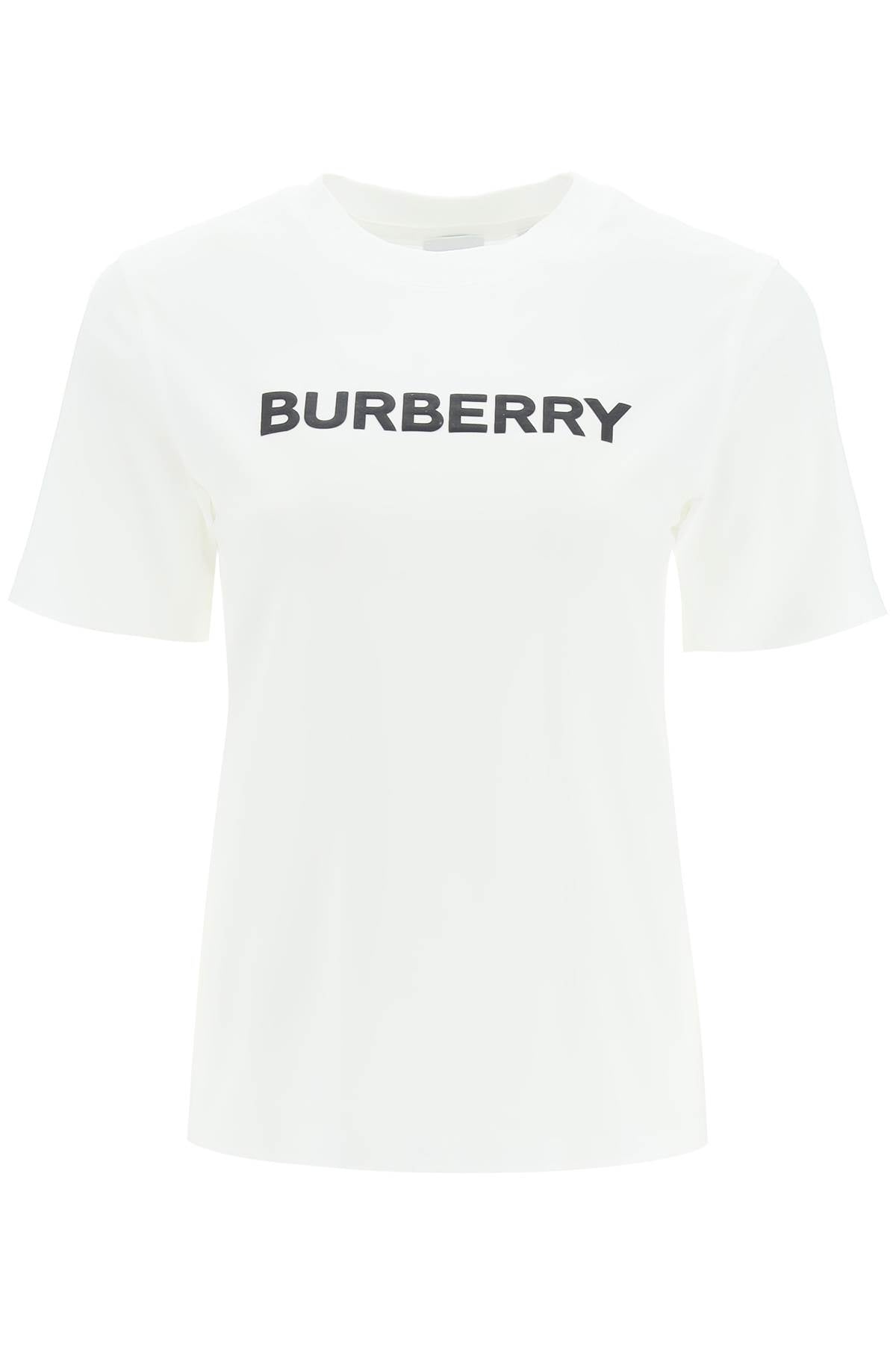 T-shirt With Logo Print  - White