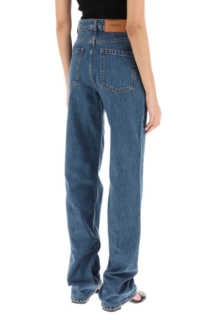 'bergen' Loose Jeans With Straight Cut  - Blue