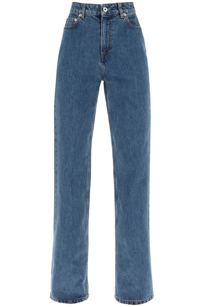 'bergen' Loose Jeans With Straight Cut  - Blue