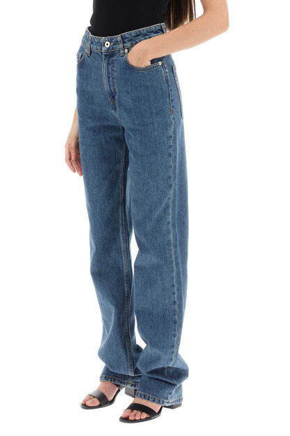 'bergen' Loose Jeans With Straight Cut  - Blue