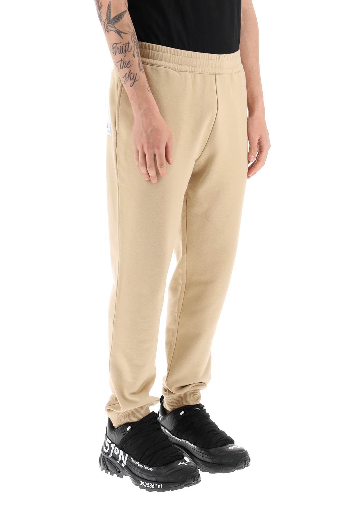 Cotton Sweatpants With Prorsum Label  - Beige