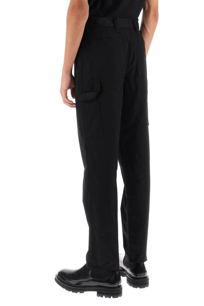 'denton' Cotton Cargo Pants  - Black