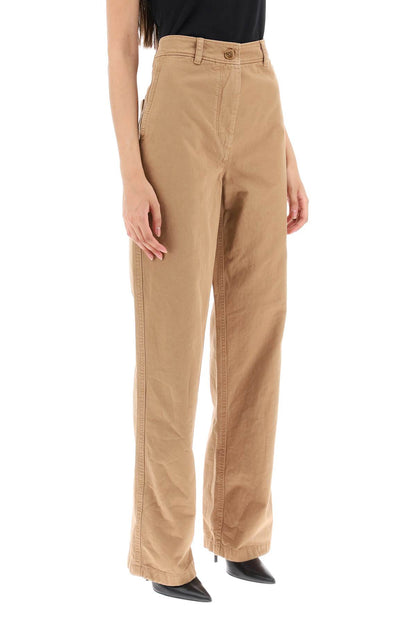 'branley' Straight Leg Pants  - Beige