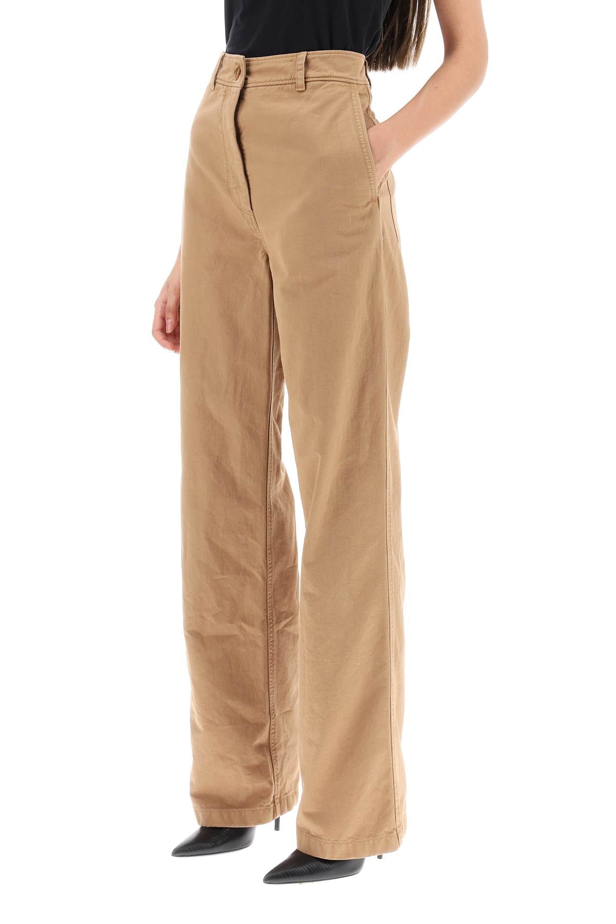 'branley' Straight Leg Pants  - Beige