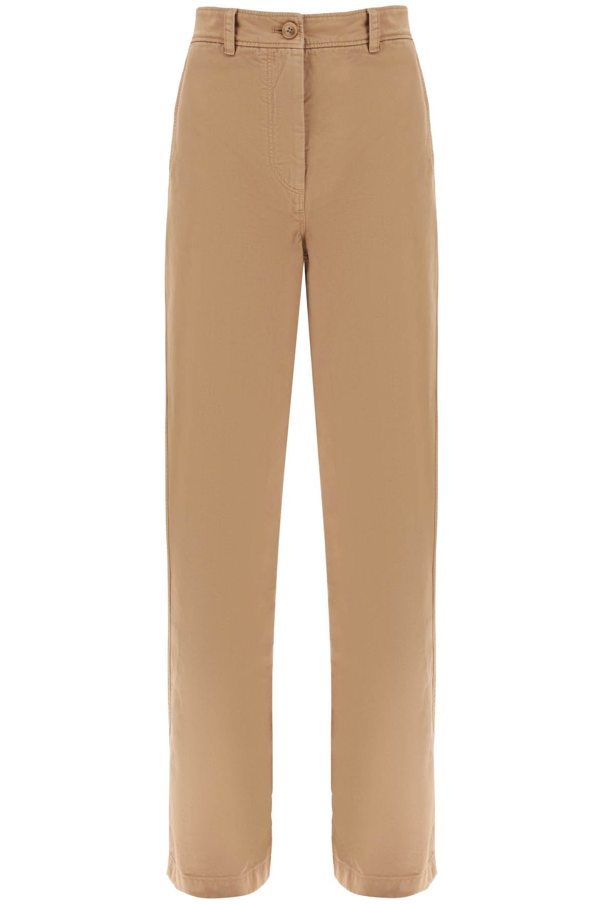 'branley' Straight Leg Pants  - Beige