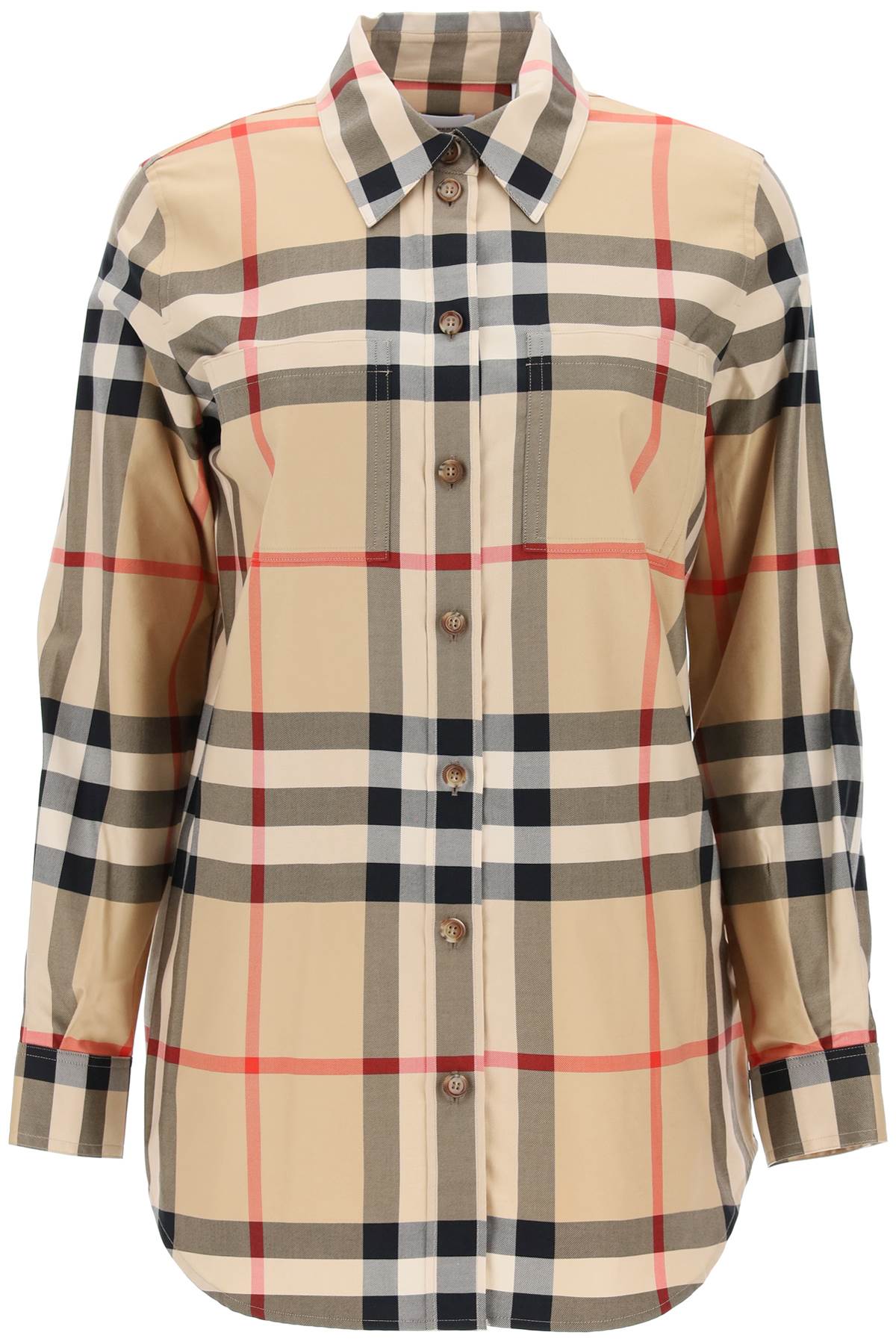 Paola Check Shirt  - Beige