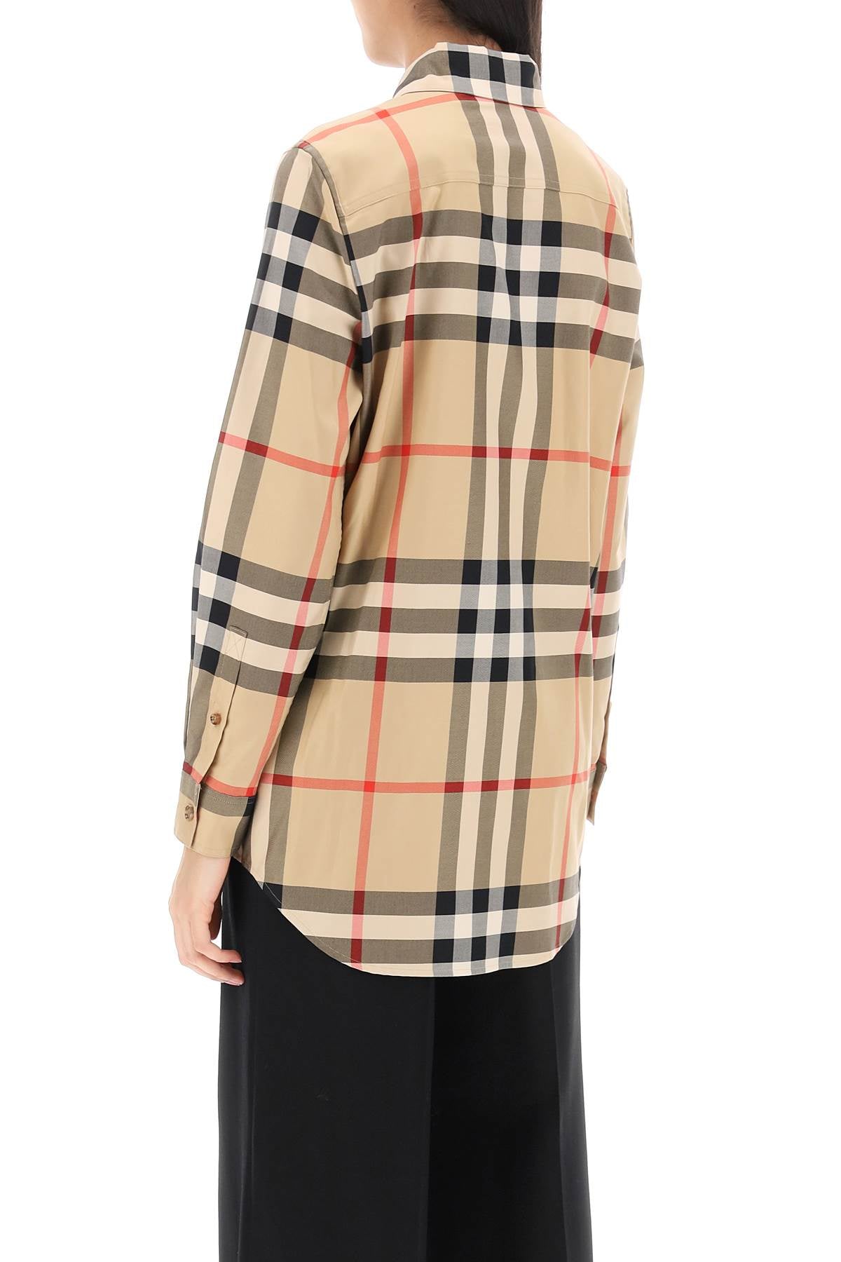 Paola Check Shirt  - Beige