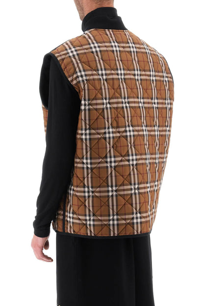 Weaveron Quilted Vest  - Brown