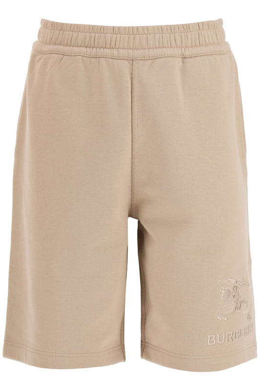 Taylor Sweatshorts With Embroidered Ekd  - Beige