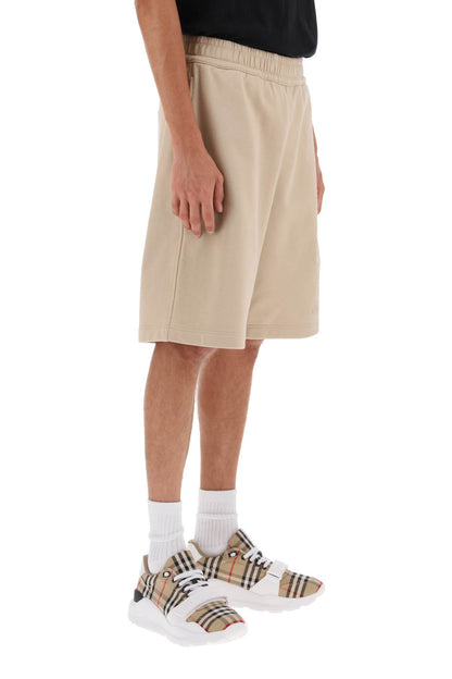 Taylor Sweatshorts With Embroidered Ekd  - Beige