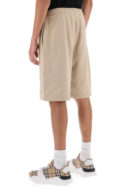 Taylor Sweatshorts With Embroidered Ekd  - Beige