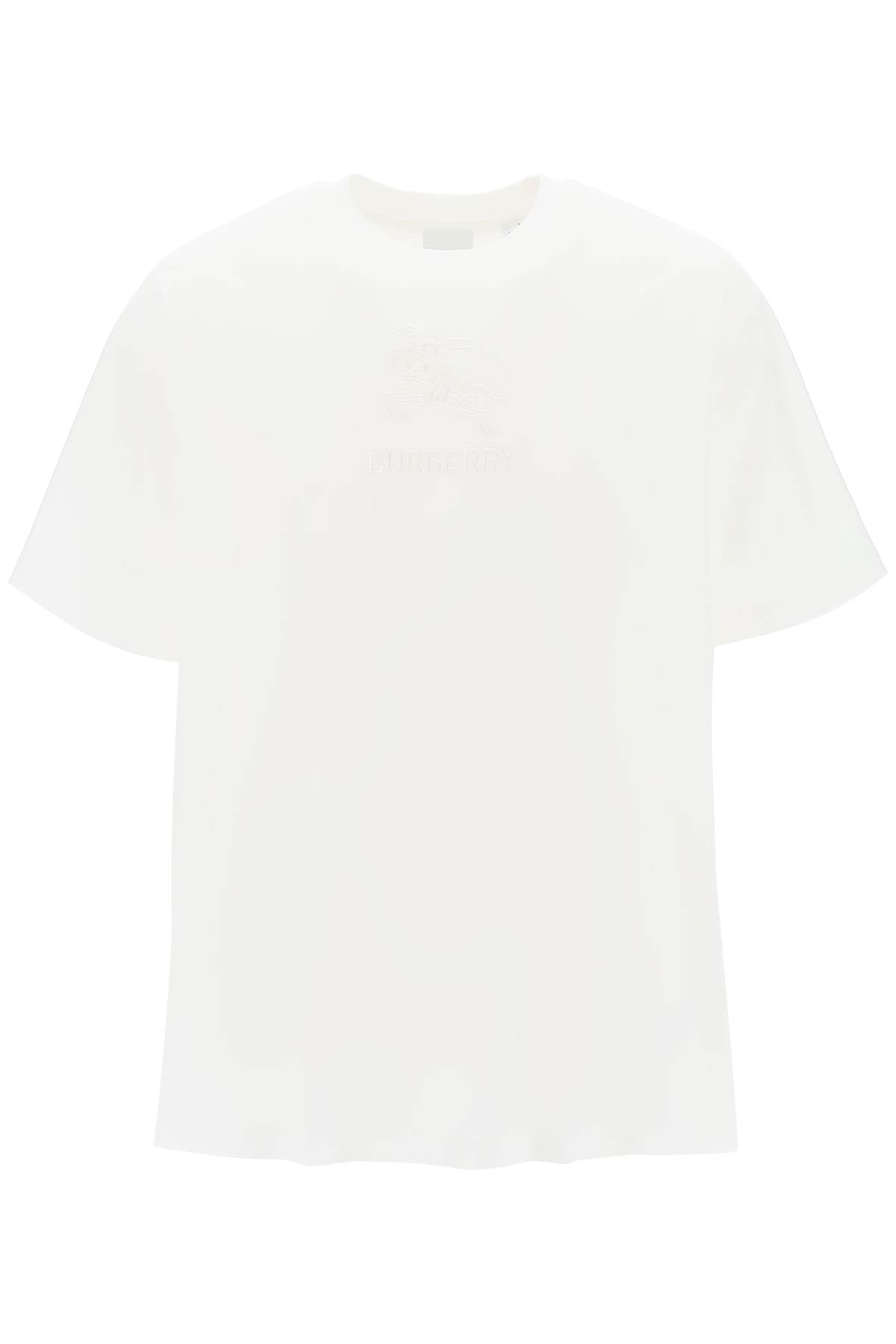 Tempah T-shirt With Embroidered Ekd  - White