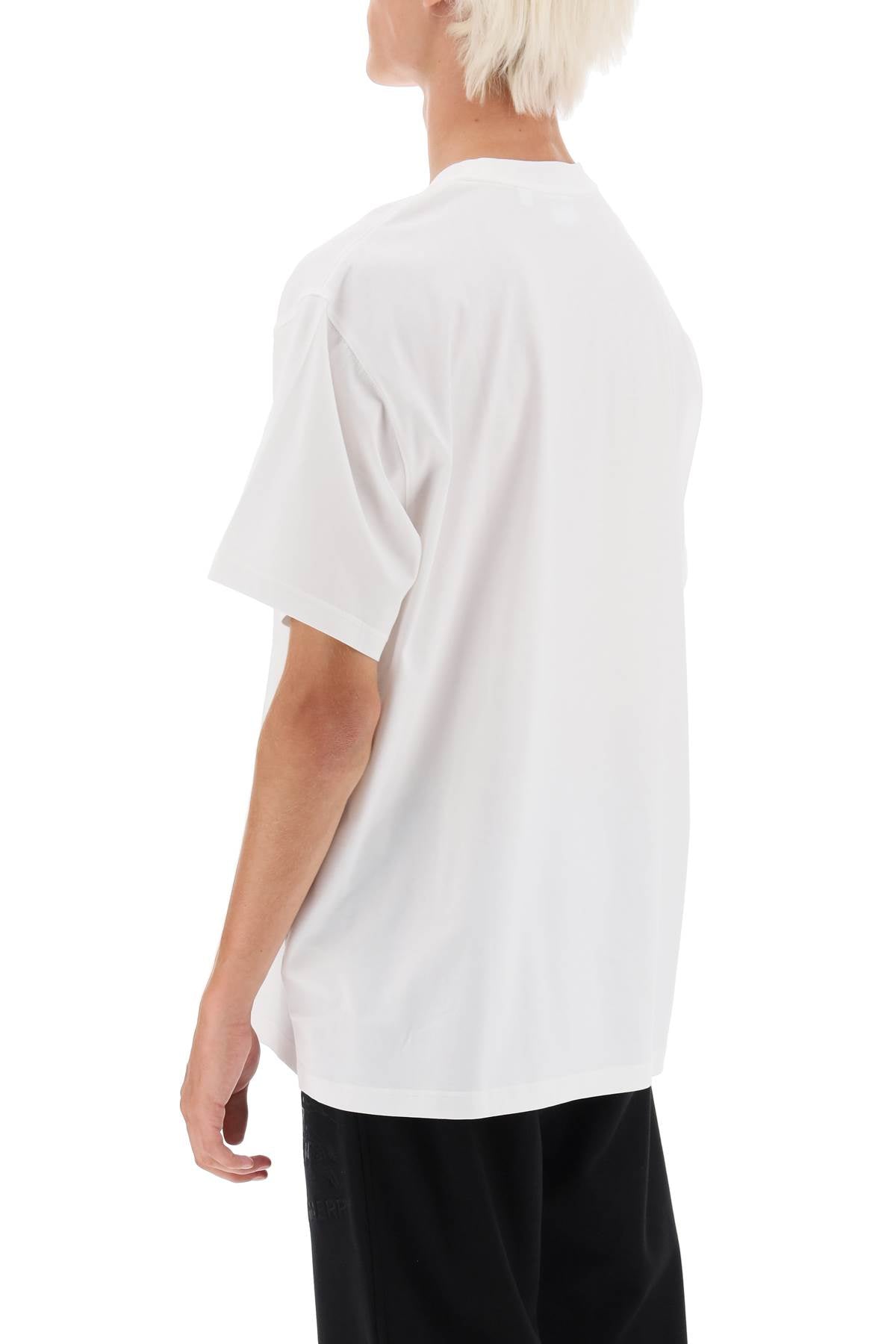 Tempah T-shirt With Embroidered Ekd  - White