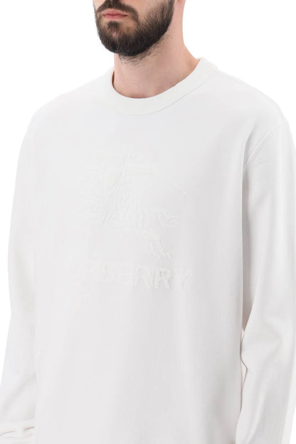 'rayner' Crew-neck Sweatshirt With Equestrian Knight  - White