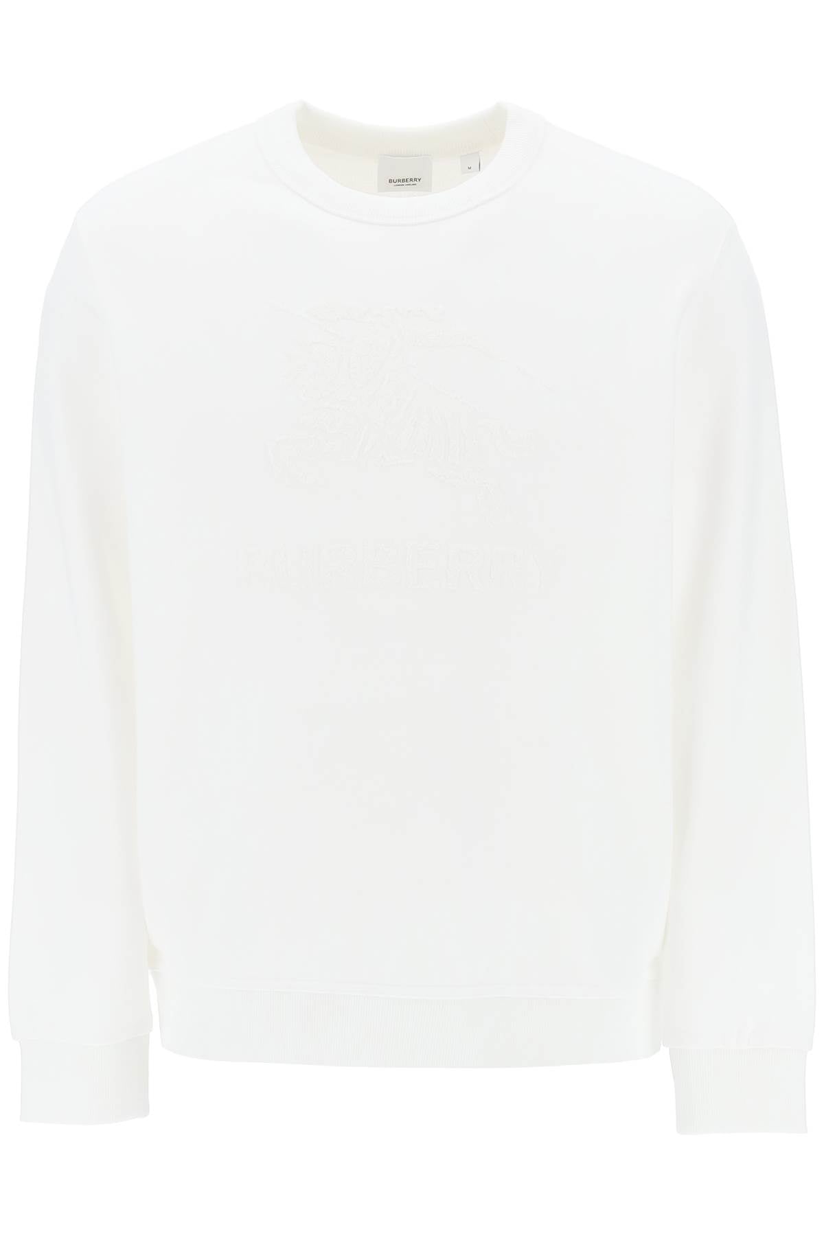 'rayner' Crew-neck Sweatshirt With Equestrian Knight  - White