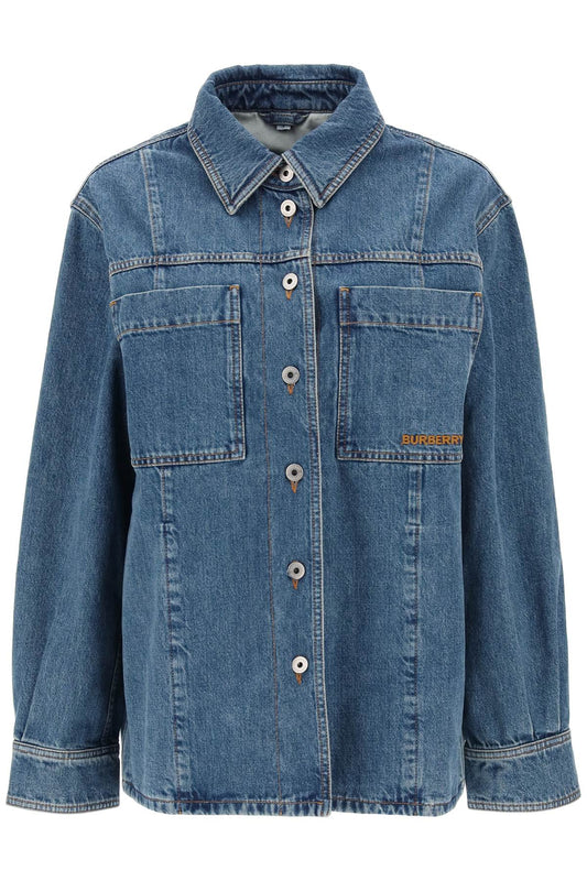 'bensen' Denim Overshirt  - Blue