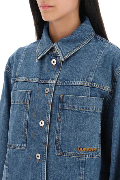 'bensen' Denim Overshirt  - Blue