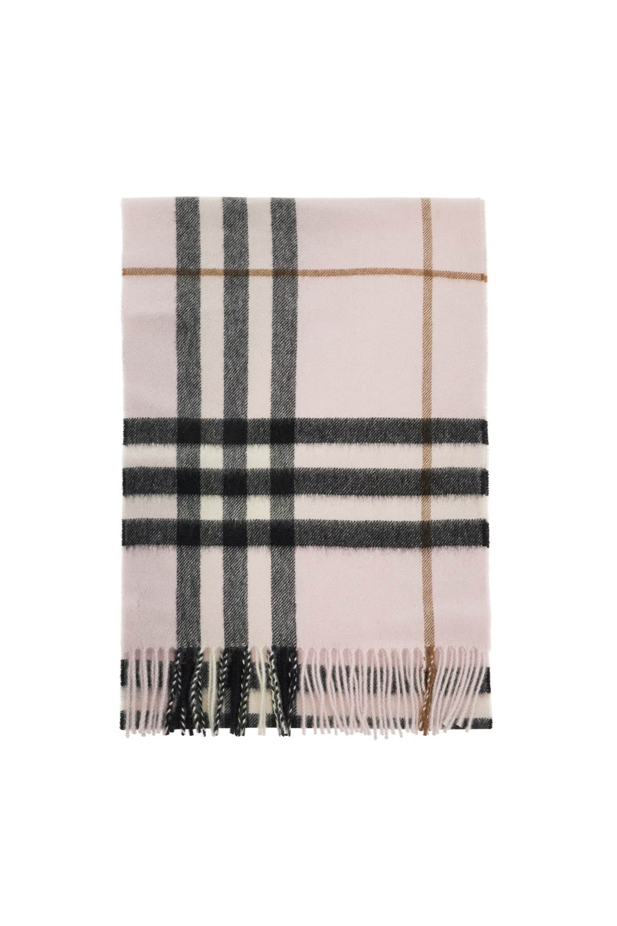 Check Cashmere Scarf  - Pink