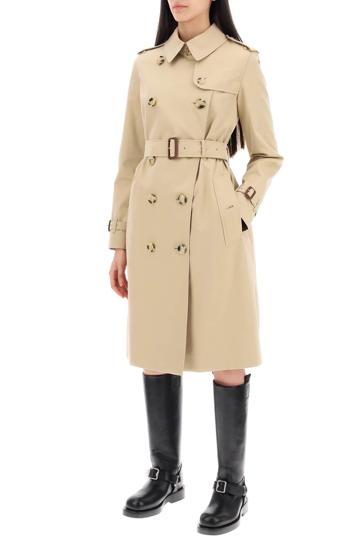 Mid-length Kensington Heritage Trench Coat  - Beige