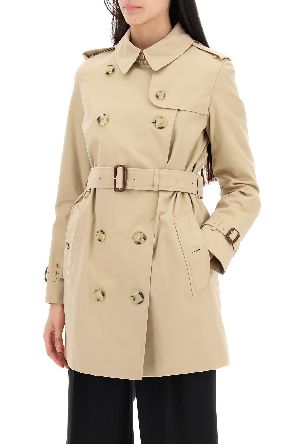 Short Kensington Heritage Trench Coat  - Beige