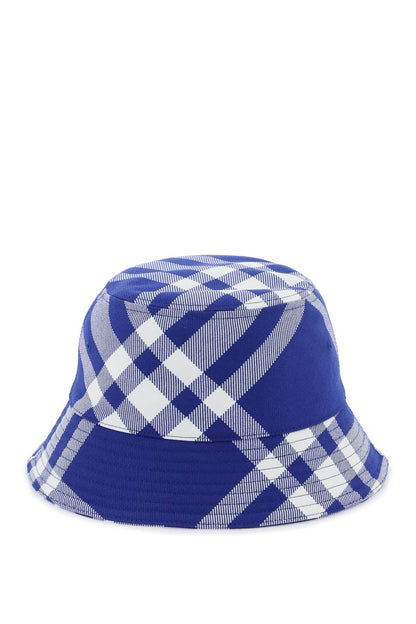 Check Bucket Hat  - White