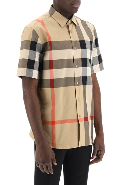 Short Sleeve Summerton Shirt  - Beige