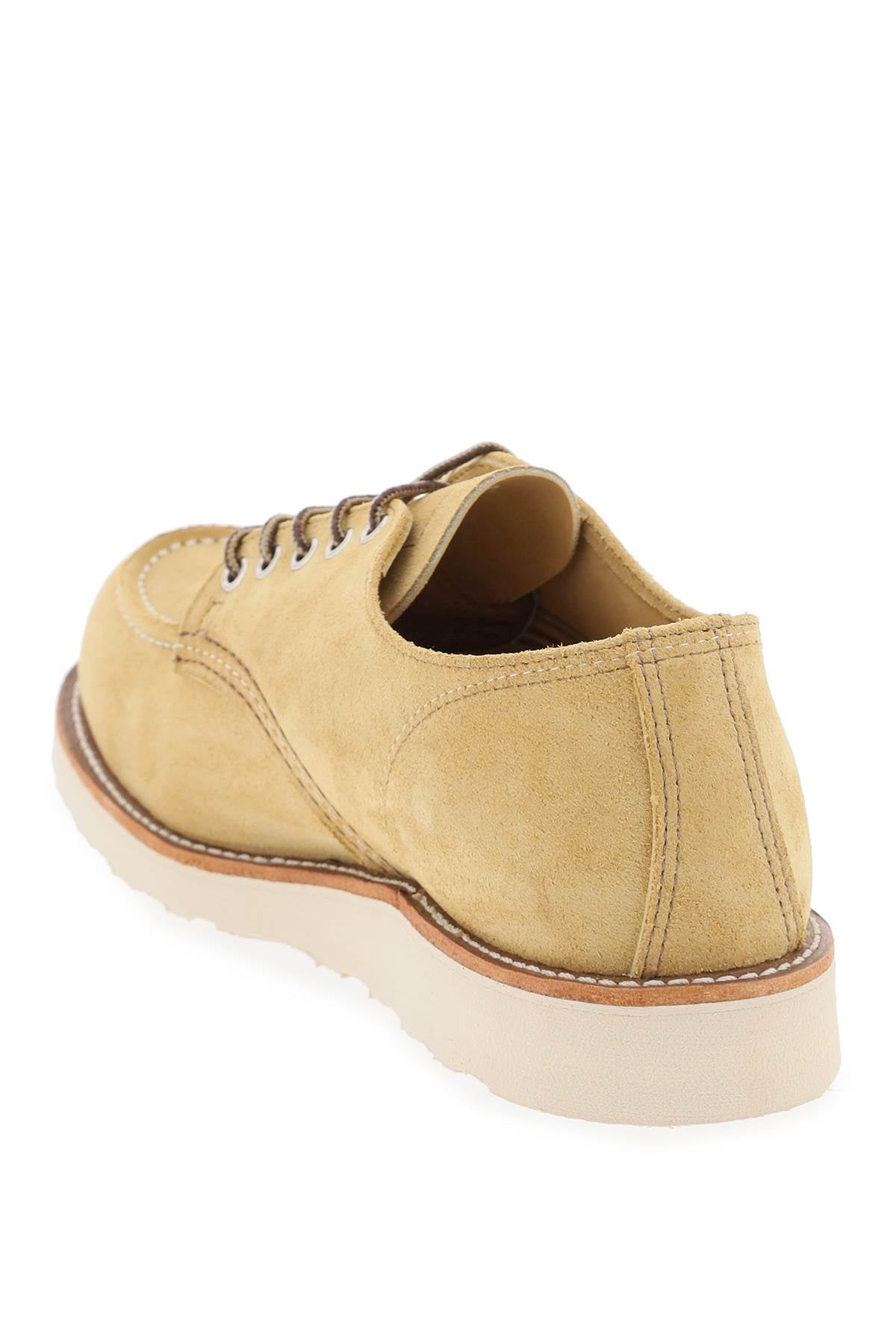 Laced Moc Toe Oxford  - Beige