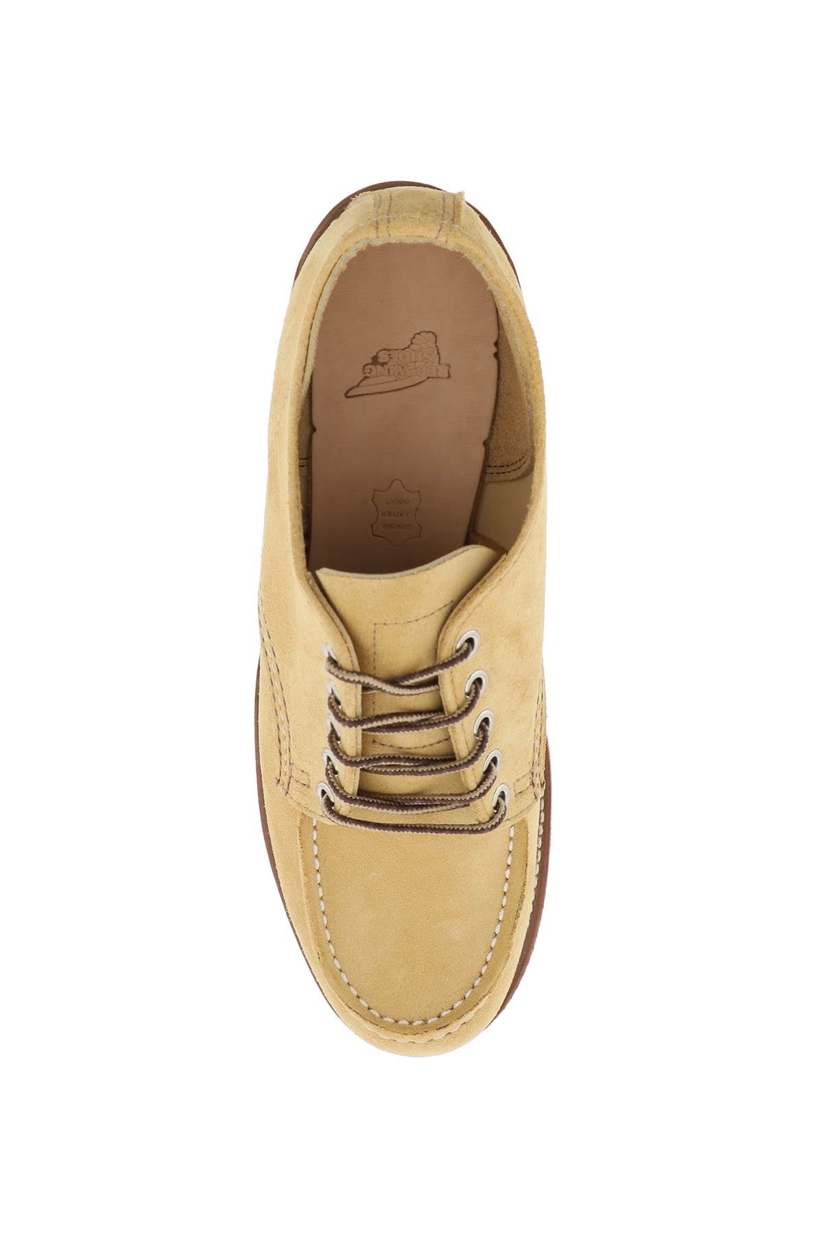 Laced Moc Toe Oxford  - Beige