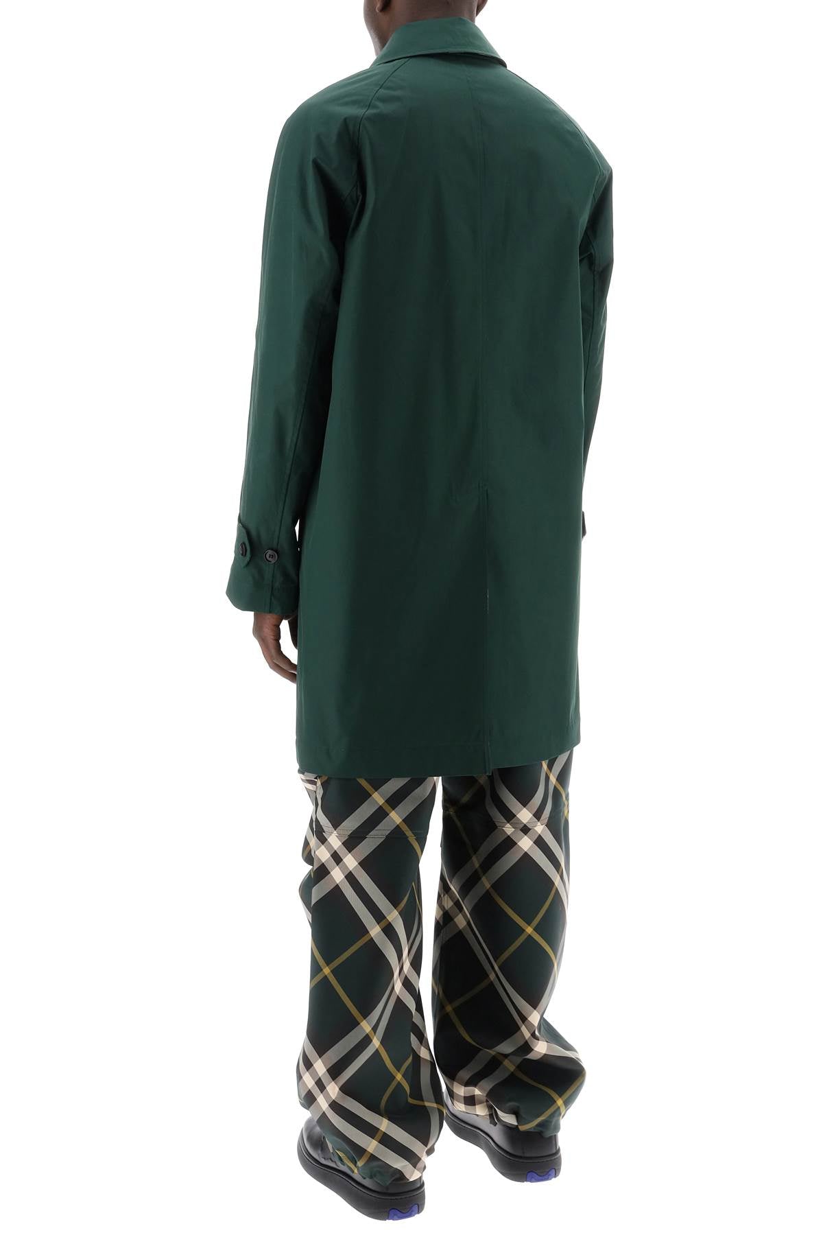 Ered  Reversible Checkered Gabardine Midi  - Green