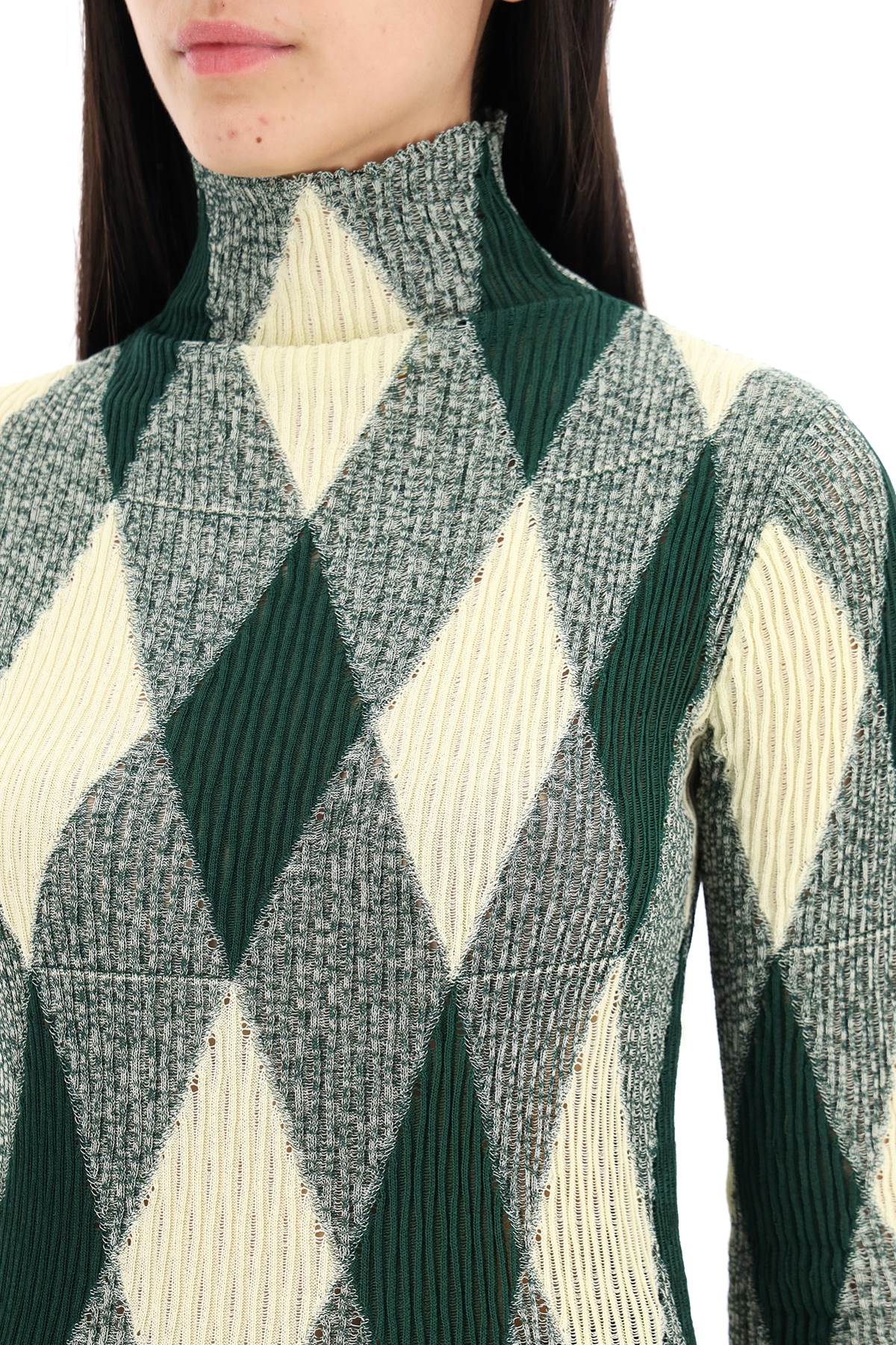 "striped Cotton And Silk Dolcev  - Green