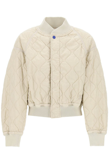 Quilted Bomber Jacket  - Neutro