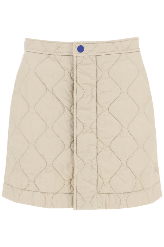 Quilted Mini Skirt  - Neutro