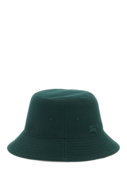 Reversible Cotton Blend Bucket Hat  - Green