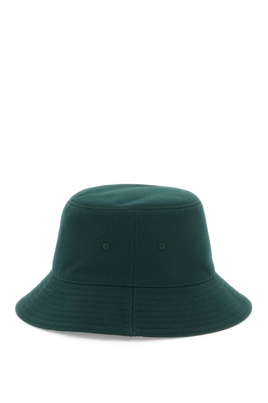 Reversible Cotton Blend Bucket Hat  - Green