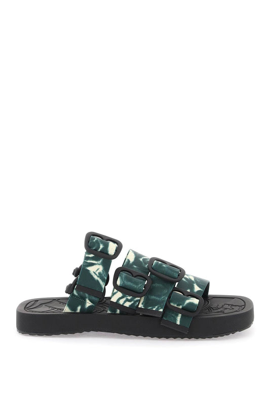 Nylon Rose Sandals For  - Black