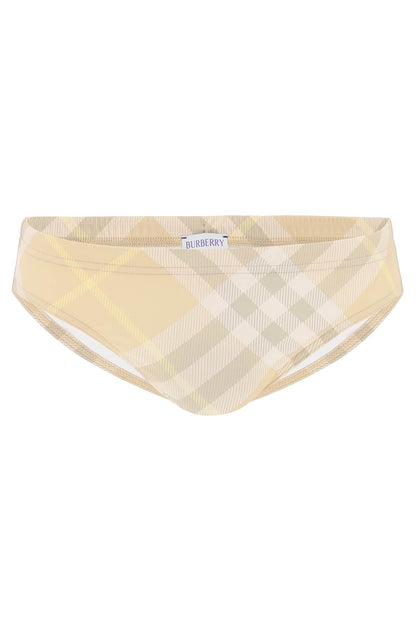 Ered  Checkered Beach Swim  - Beige